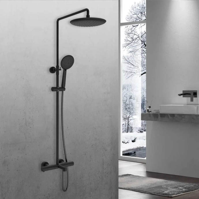 Душевая стойка Vincea Desire черный матовый VSFS-1D1TMB - 1