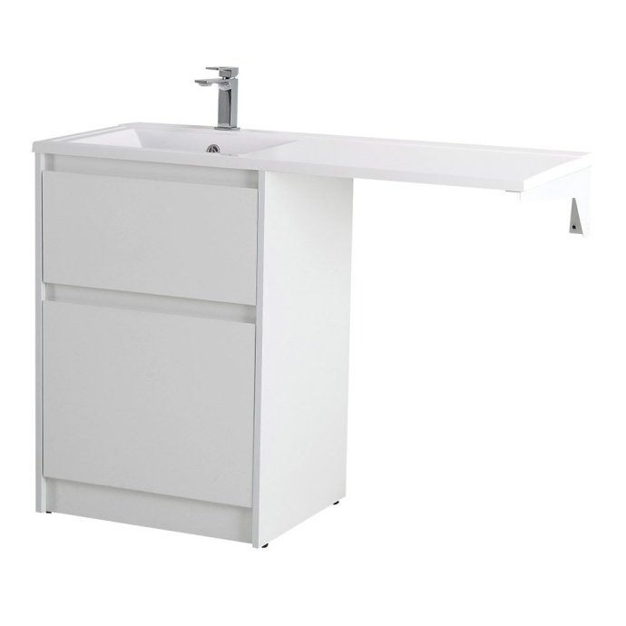 Тумба с раковиной Belbagno Kraft 120 белый матовый - 2