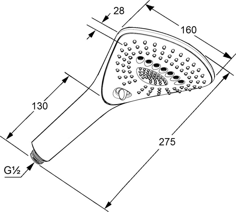 Душевая лейка Kludi Fizz  6770005-00 - 8