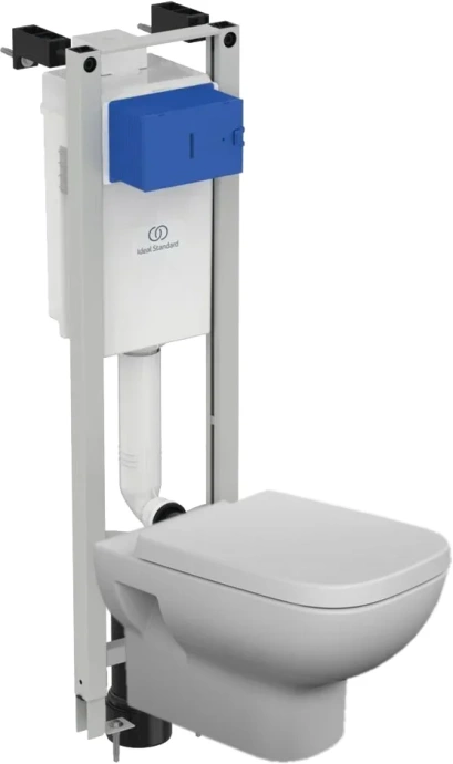 Комплект унитаза с инсталляцией Ideal Standard I.Life A с сиденьем микролифт белый WA330101 - 0