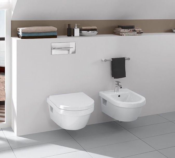 Унитаз подвесной Villeroy & Boch Omnia Architectura 5684HRR1 alpin, безободковый - 4