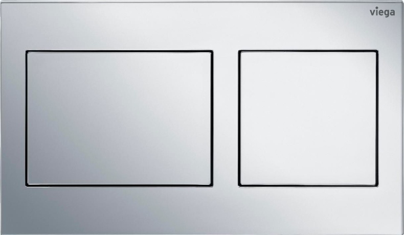 Клавиша смыва, Viega, Prevista, Visign for Style 21, для унитаза, ширина, мм-220, глубина, мм-8, высота, мм-130, тип смыва-двойной, тип управления-ручной нажимной, м 773236 - 1