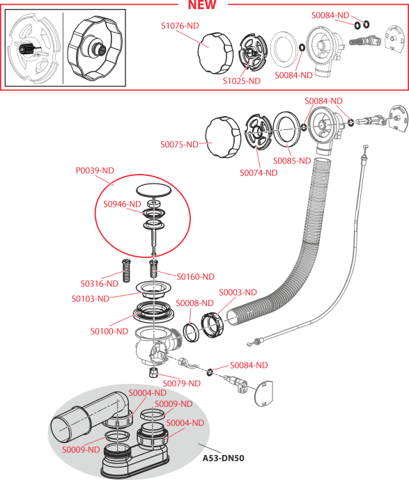Слив-перелив AlcaPlast A55КM A55KM - 2