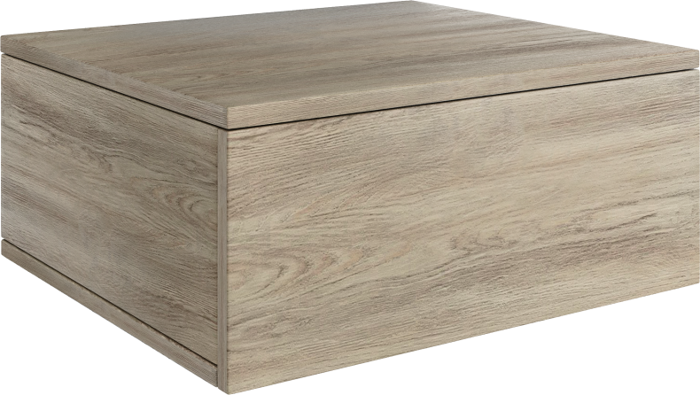 Тумба с раковиной DIWO Элиста 60 светлое дерево с раковиной Moduo 55 Leaf 573402 - 5