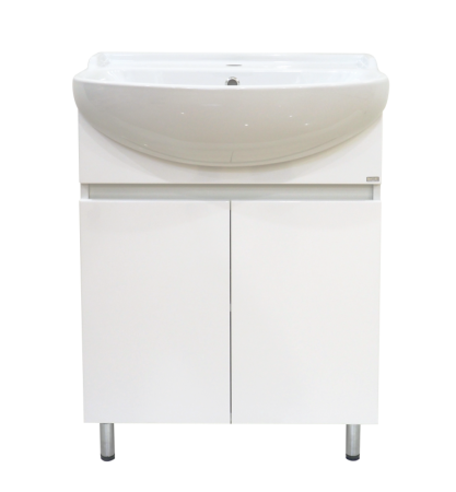 Тумба с раковиной Misty Амур 60 белая матовая УТ000012523 - 0