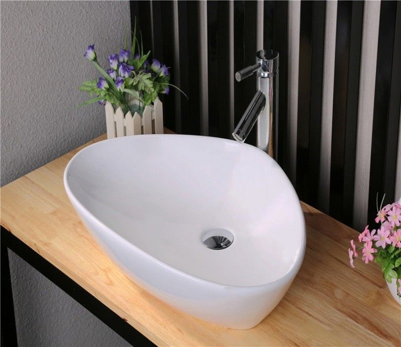 Раковина накладная Ceramalux N белый  7472B - 7