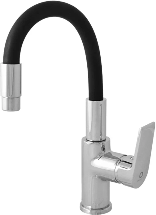 CO119.5/15 COLORADO - смеситель кухонный, (гибкий излив Черный), ХРОМ - 0