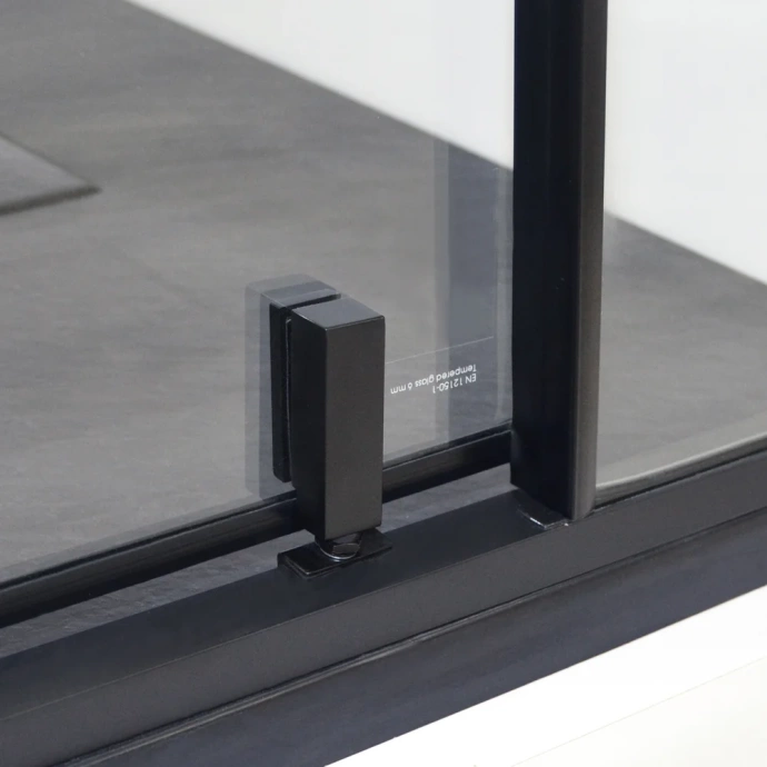 Душевой уголок Wasserkraft Elbe 120x100 профиль черный стекло прозрачное 74P10 - 3