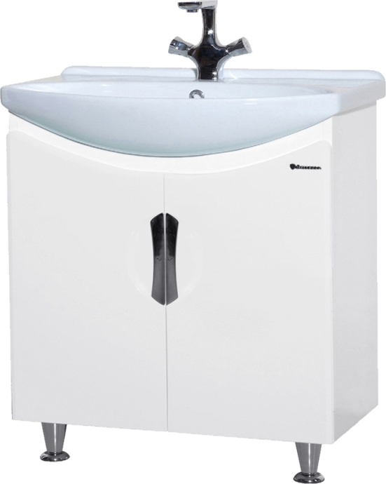 Мебель для ванной Bellezza Лагуна 65 прямая белая - 2