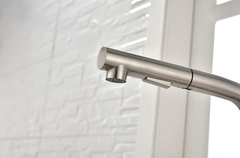 Смеситель для кухни Paulmark Neo сталь Ne214419-Ni - 10