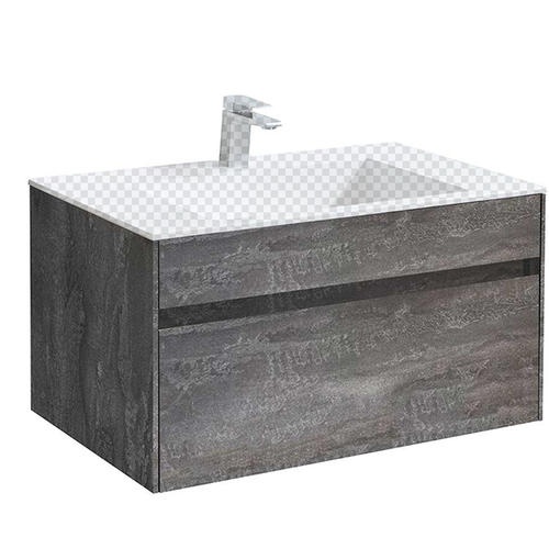 Тумба под раковину Vincea Chiara 80 серое дерево VMC-2C800GS - 0