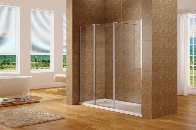 AE12-N-120H190U-CT Aquanet Cinetic, дверь в нишу 1200мм, хром, прозр.6мм (243621) - 1