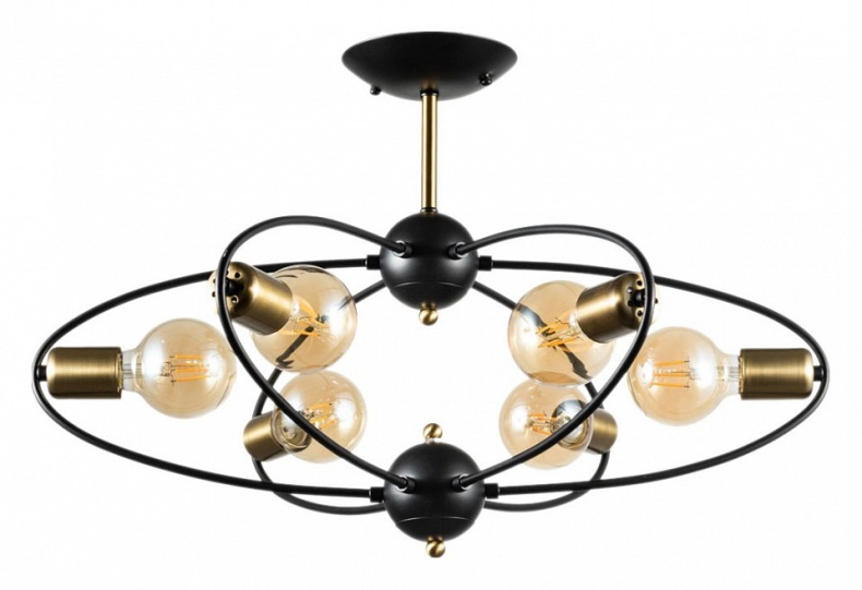 Потолочная люстра Arte Lamp Glasgow A1963PL-6BK - 0