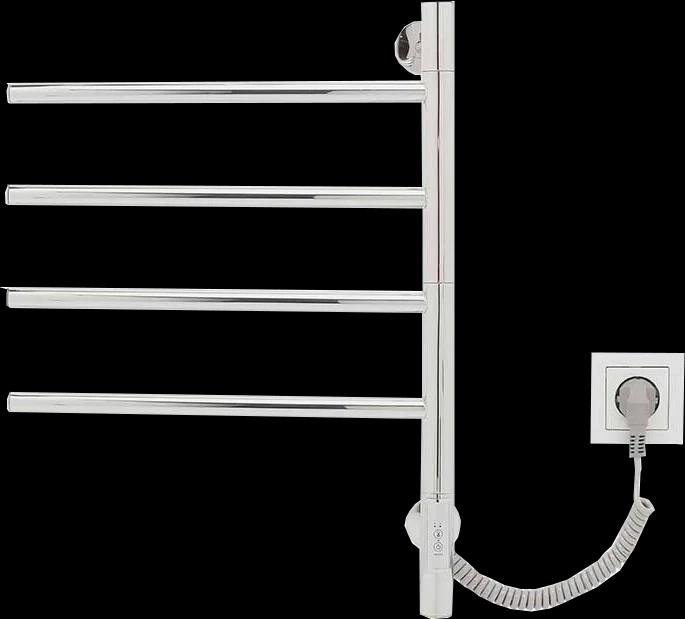 Полотенцесушитель электрический Vincea 43x60 хром VTD-1S1CE - 0