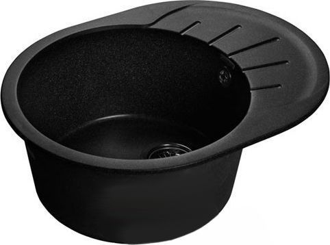Мойка кухонная GranFest Rondo GF-R580L черный R-580 L чер - 0