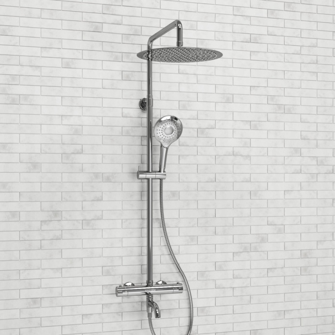 Душевая система WasserKraft 30 с термостатом хром A188.116.101.010.CH Thermo - 1