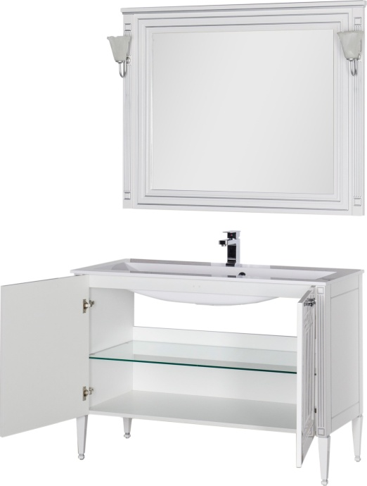 Мебель для ванной Aquanet Паола 120 белая - 5