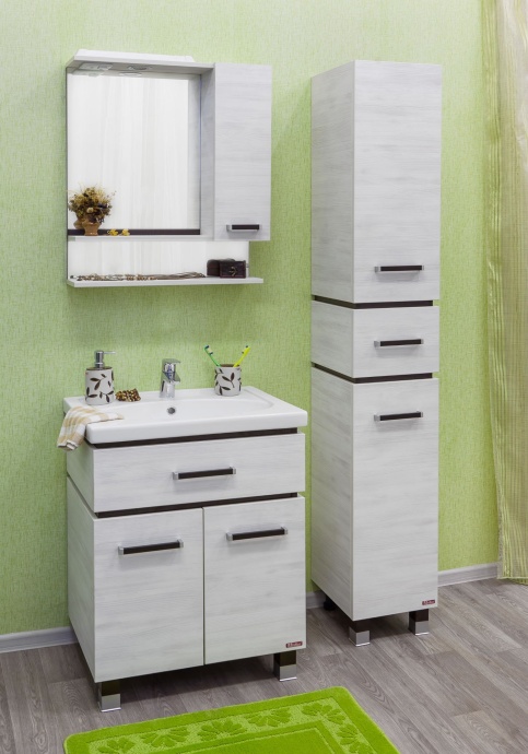 Зеркало-шкаф Sanflor Техас 70 венге, северное дерево светлое, R Н0000001229 - 1