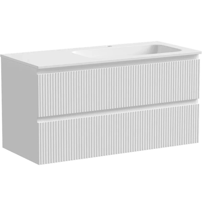 Тумба под раковину Sancos Snob T правая 99х44 белая SNT100RW - 0