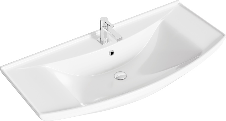 Тумба с раковиной Aqwella Allegro 105 с 2 ящиками - 5