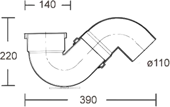 Сифон для чаши Генуя 1300611021 - 1