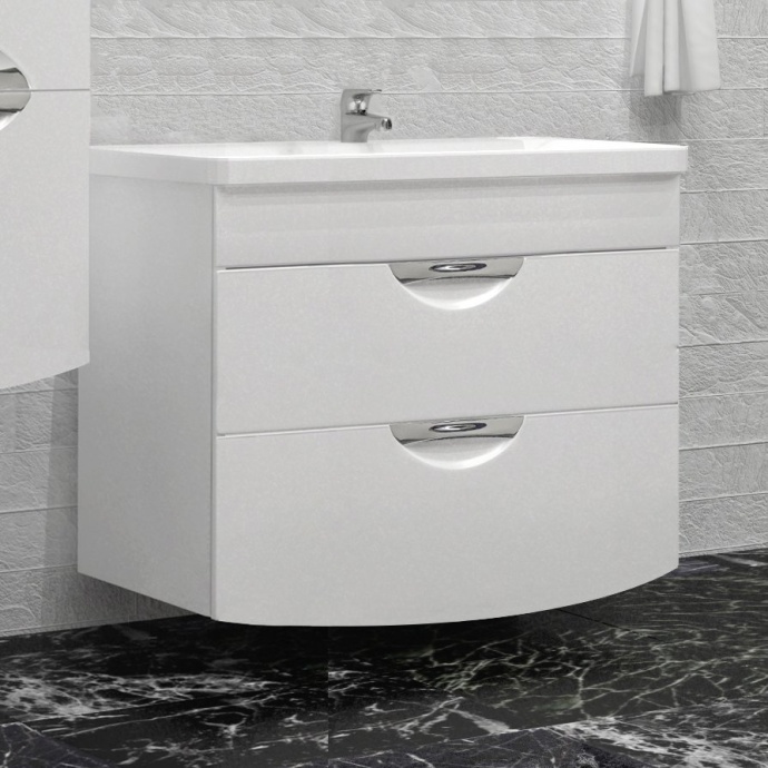 Тумба для комплекта Style Line Жасмин-2 80 Люкс Plus, белая ЛС-000010037 - 0