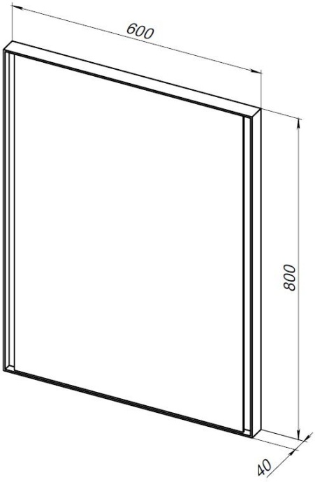Зеркало Allen Brau Infinity 60х80 с подсветкой белый 1.21018.WT - 3