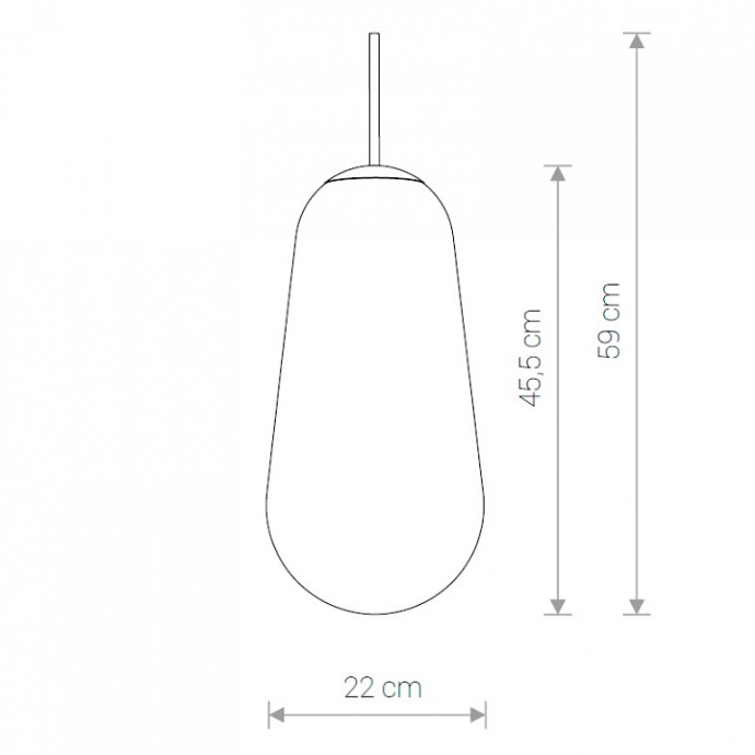 Плафон стеклянный Nowodvorski Cameleon PEAR L TR/G 8532 - 2
