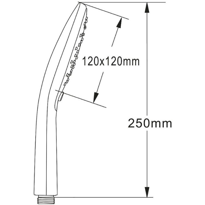 Душевая лейка Agger Marine хром AHS05 - 3