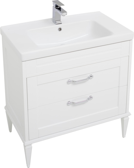 Мебель для ванной Aquanet Денвер 80 белый глянец - 12