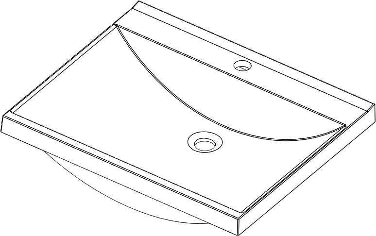 Тумба с раковиной Aquanet Верона 90 белая, 1 ящик, 2 двери - 12