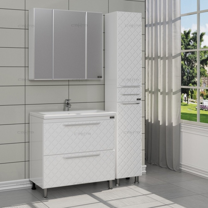 Зеркало-шкаф СанТа Стандарт 80 фацет 113010 - 2