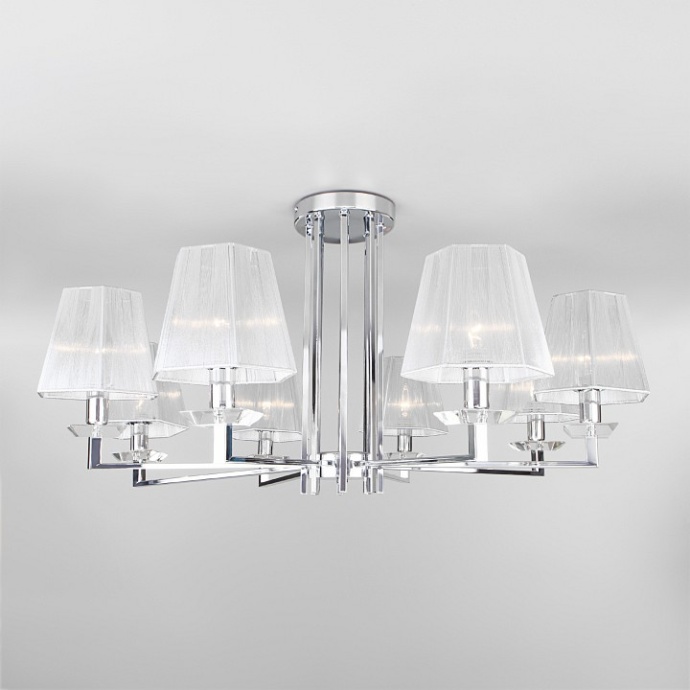 Люстра на штанге Eurosvet Alegria 60125/8 хром Smart (60114/8) - 0