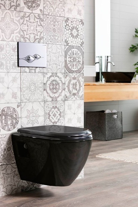 Крышка-сиденье Creavit Amasra KC3131 с микролифтом, черная KC0103.01.1300E - 1