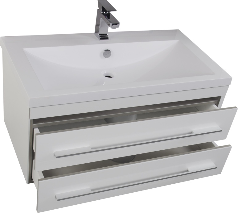 Тумба для комплекта Aquanet Верона 90 подвесная белая 172335 - 7