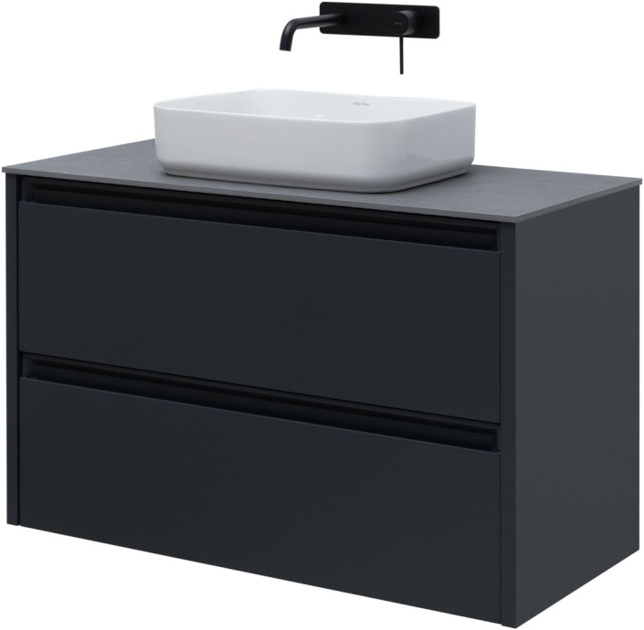 Тумба под раковину Allen Brau Fantasy 100 черный матовый 1.11003.AM - 0