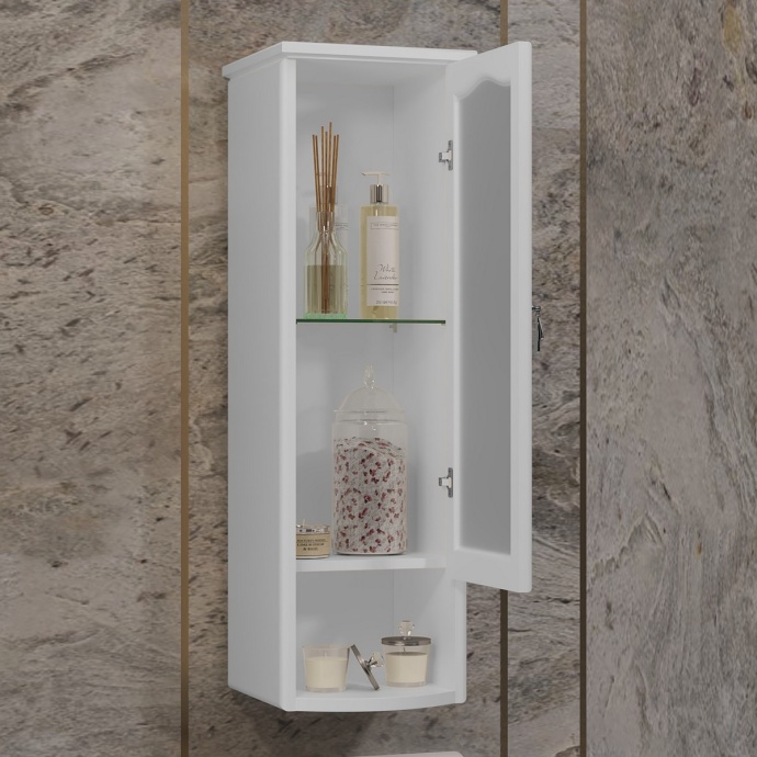 Шкаф-пенал подвесной Opadiris Риспекто левый белый 00-00006080 - 1