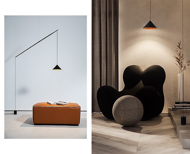 Светильник на растяжке Italline IT03-1429 IT03-1429 black/orange - 3