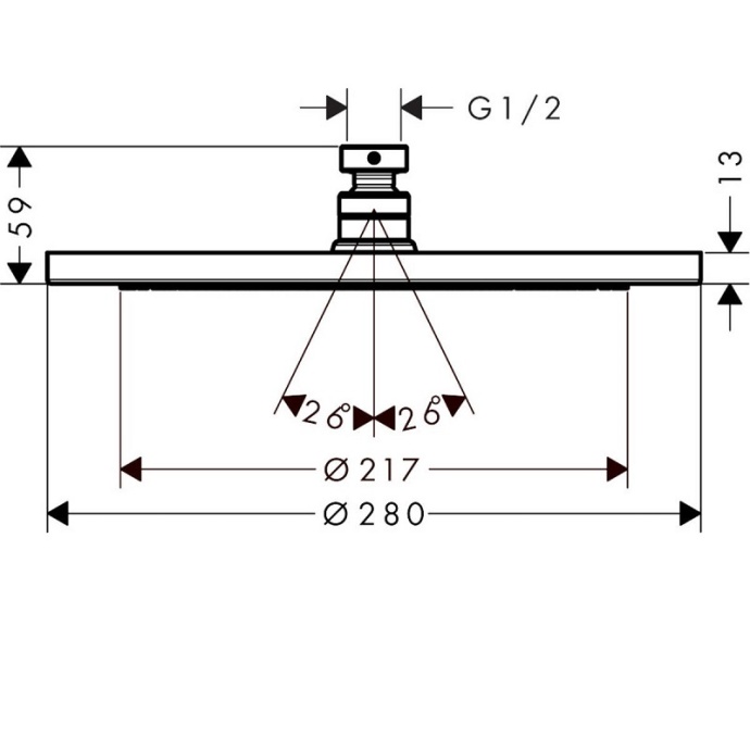 Душевой комплект Hansgrohe Croma чёрный матовый 27961670 - 12