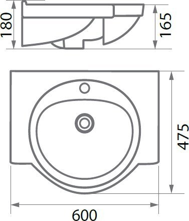 Тумба с раковиной СанТа Верона 60 - 4