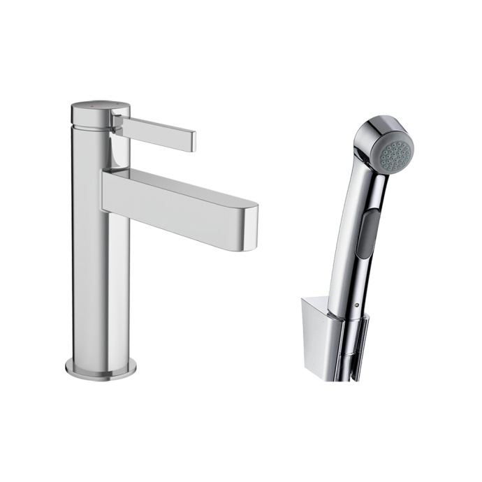 Смеситель для раковины с гигиеническим душем Hansgrohe Finoris хром 76210000 - 0