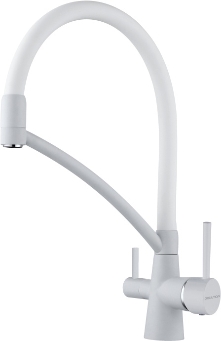 Смеситель Paulmark Siegen для кухонной мойки, белый матовый Si213111-431TW - 0