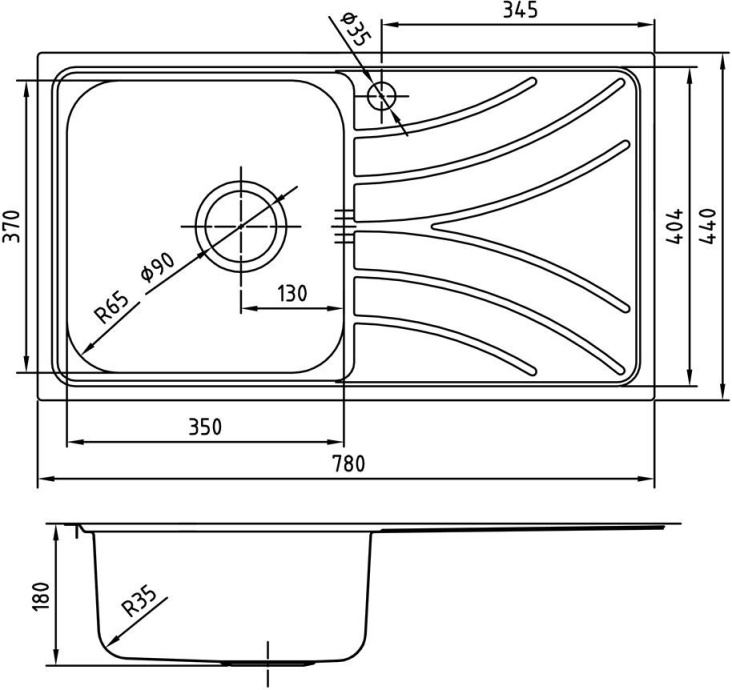 Мойка кухонная Iddis Arro ARR78PLi77 - 1