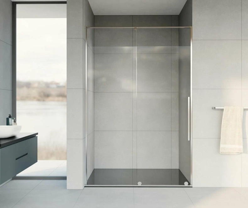 Душевая дверь в нишу Vincea Arno 150х200 профиль хром стекло прозрачное VPS-1A150CL - 1