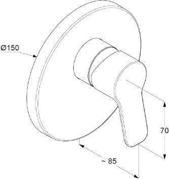 Смеситель Kludi Pure&Easy для душа 374200565 - 4