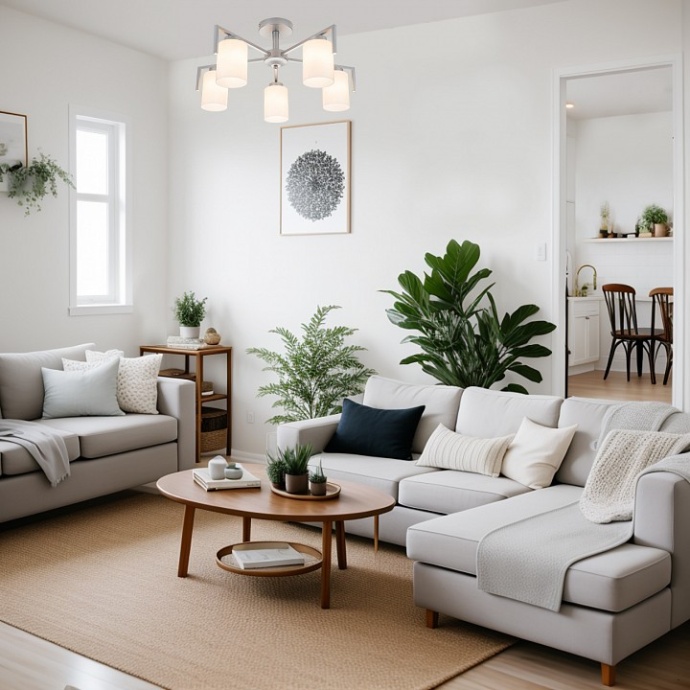 Люстра на штанге Escada Style 1142/5P Silver - 2