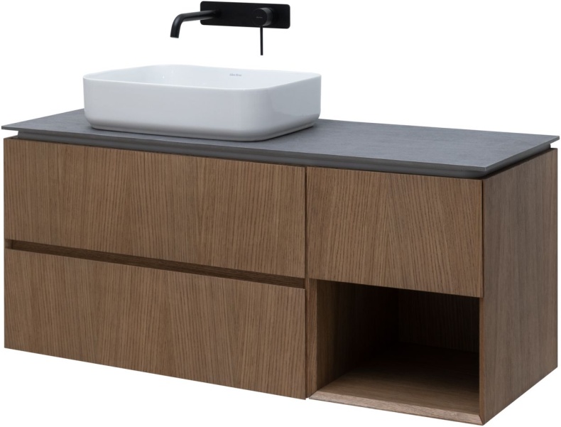 Тумба под раковину Allen Brau Infinity 120 L темное дерево 1.21005.NO - 0