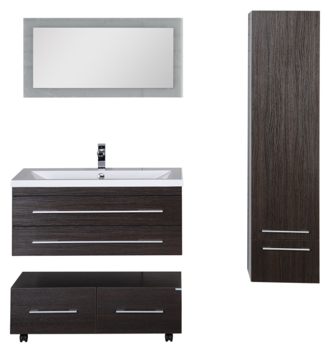 Тумба Aquanet Нота 100 подкатная венге 00170750 - 21