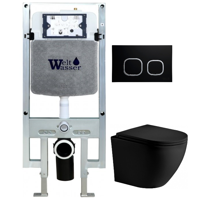 Комплект Weltwasser AMBERG 497 ST + MERZBACH 004 MT-BL + AMBERG RD-BL  10000006723 - 0