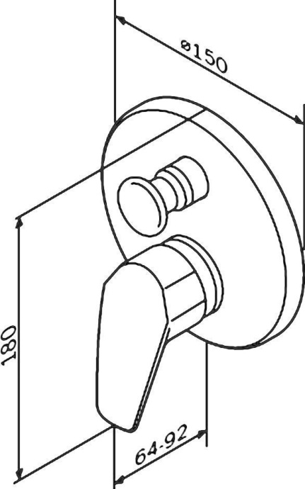Смеситель AM.PM Gem F9085000 для ванны с душем - 4